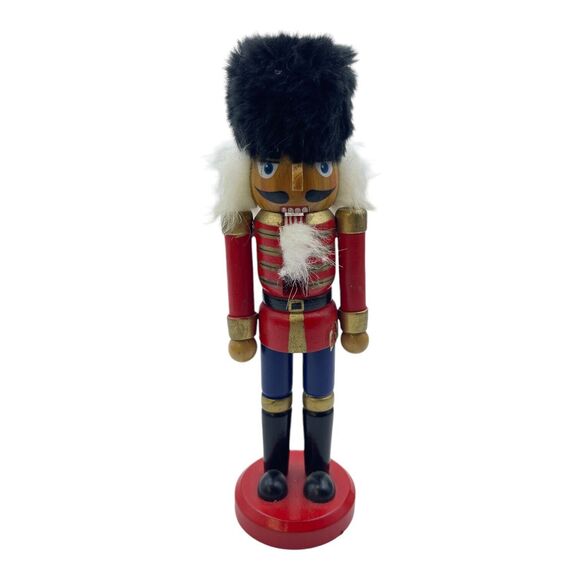 Traditional Wooden Nutcracker Figure 8 inch Soldier Outfit - Picture 1 of 4